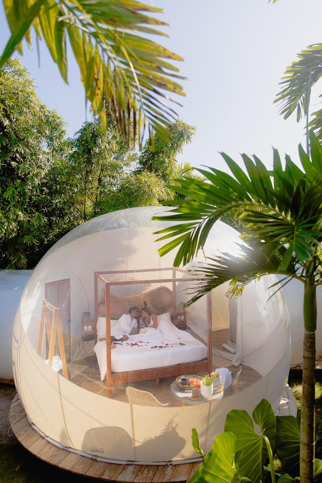 Green Land Bubble Glamping By Mint Кабарете Экстерьер фото