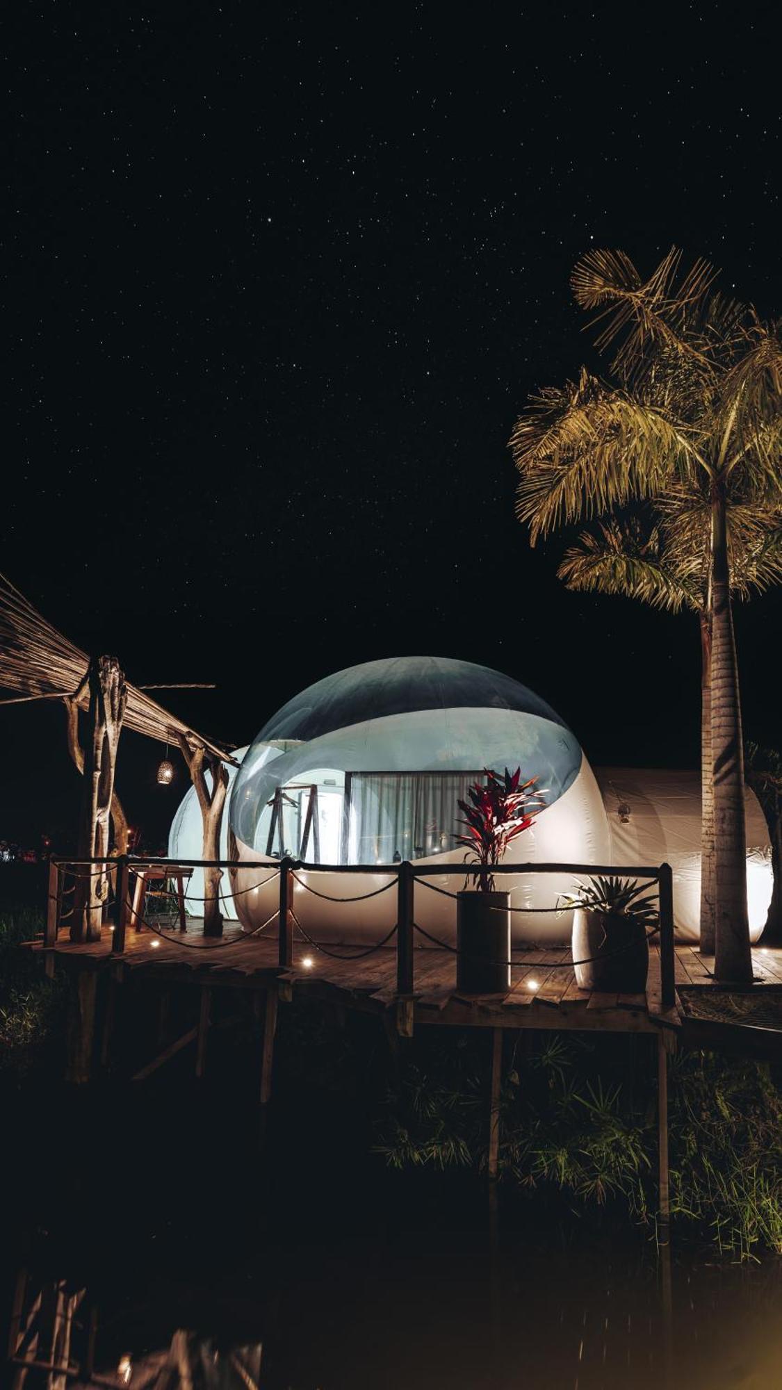 Green Land Bubble Glamping By Mint Кабарете Экстерьер фото